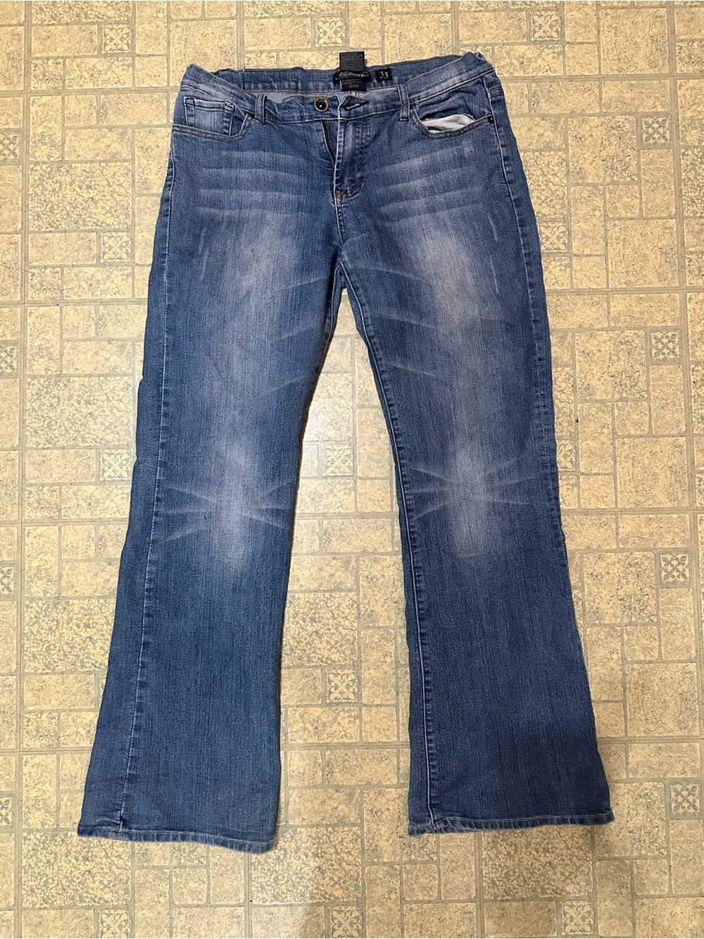 Ed Hardy Women's Faded Blue Flare Jeans
